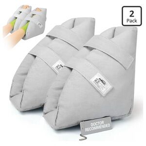 Pair of Gray Heel Protectors for Pressure Sore